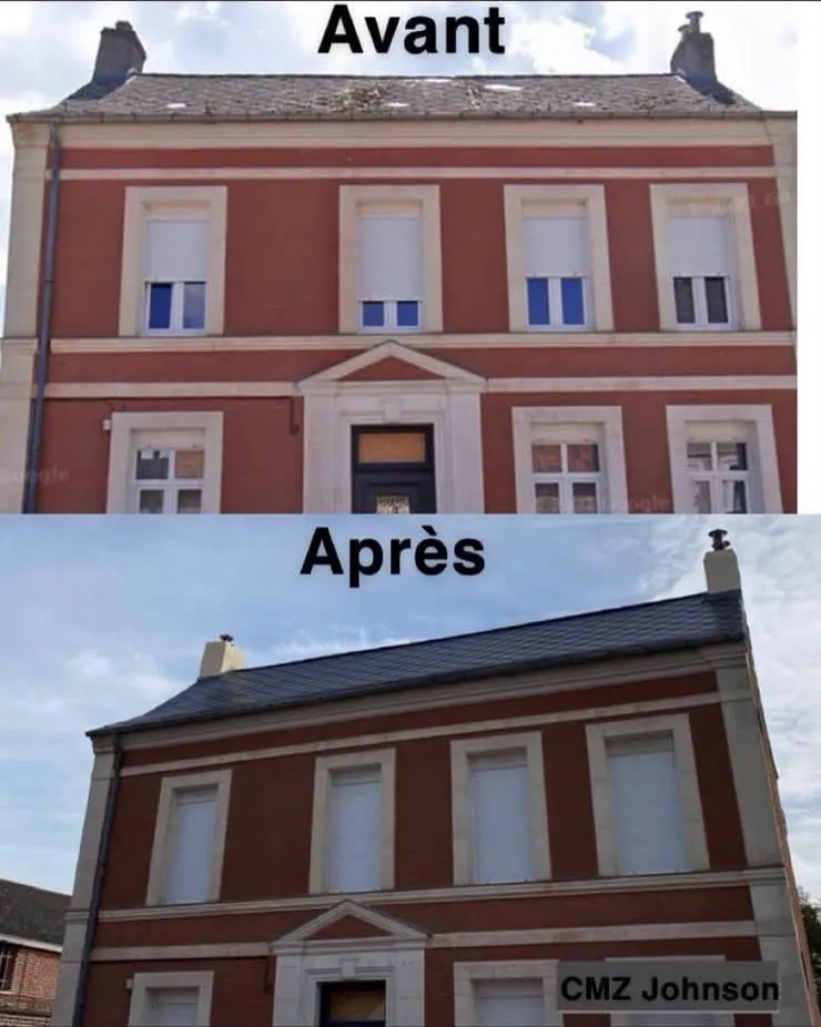 Avant / après ardoise